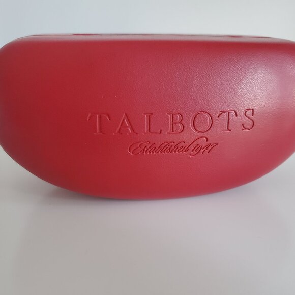 Talbots Black Eyewear Sunglasses with Gold Detail Icon Red Clamshell Case - Picture 2 of 4